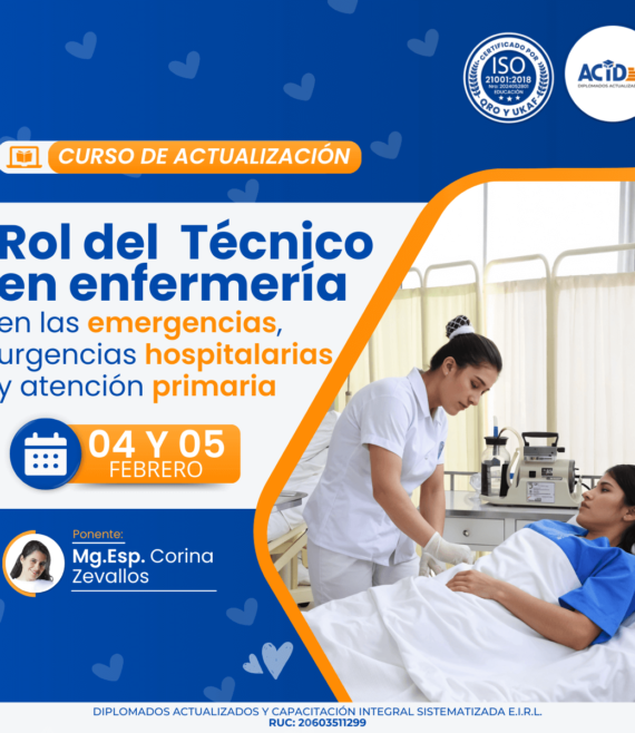 1. Rol del Técnico en enfermería en las emergencia, urgencias hospitalarias y atención primaria