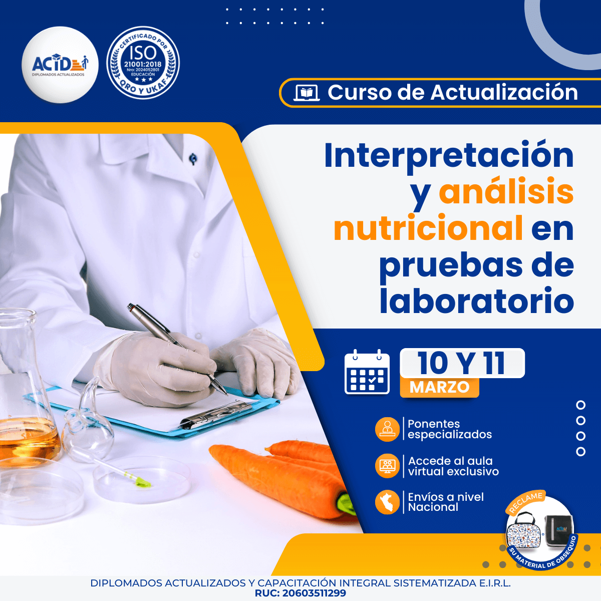 01 Interpretación y análisis nutricional en pruebas de laboratorio